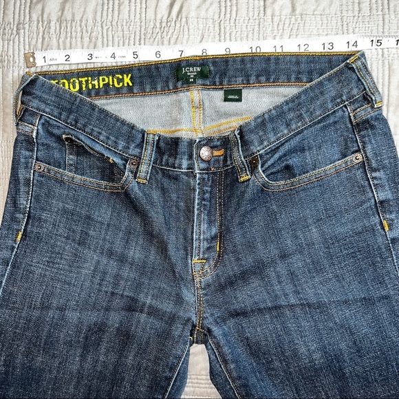 J Crew Factory Womens Toothpick Denim Bue Jeans Dark Wash Size 28 - Picture 5 of 10